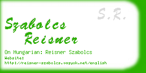 szabolcs reisner business card